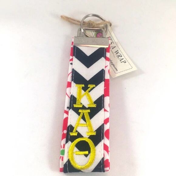 Kappa Alpha Theta embroidered key fob keyc… - Picture 1 of 4